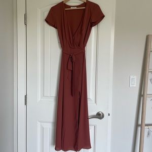 Aritzia Babaton NWT Slit Wrap Dress sz XS